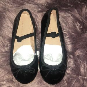 Zara black flats toddler size 25 New with tags